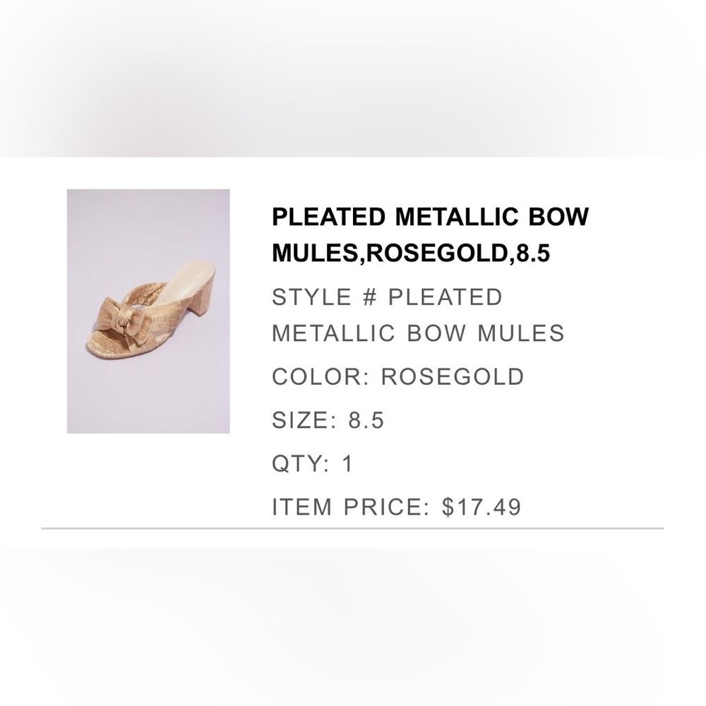 David's Bridal Gold Textured Bow Heels